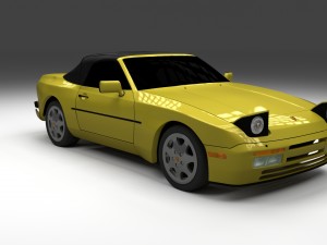 porsche 944 convertible 3D Model