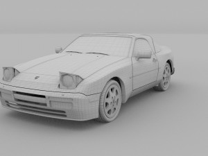 porsche 944 convertible 3D Model