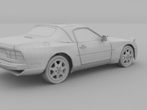 porsche 944 convertible 3D Model
