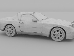 porsche 944 convertible 3D Model