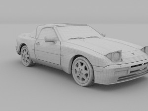 porsche 944 convertible 3D Model