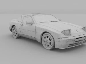 porsche 944 convertible 3D Model