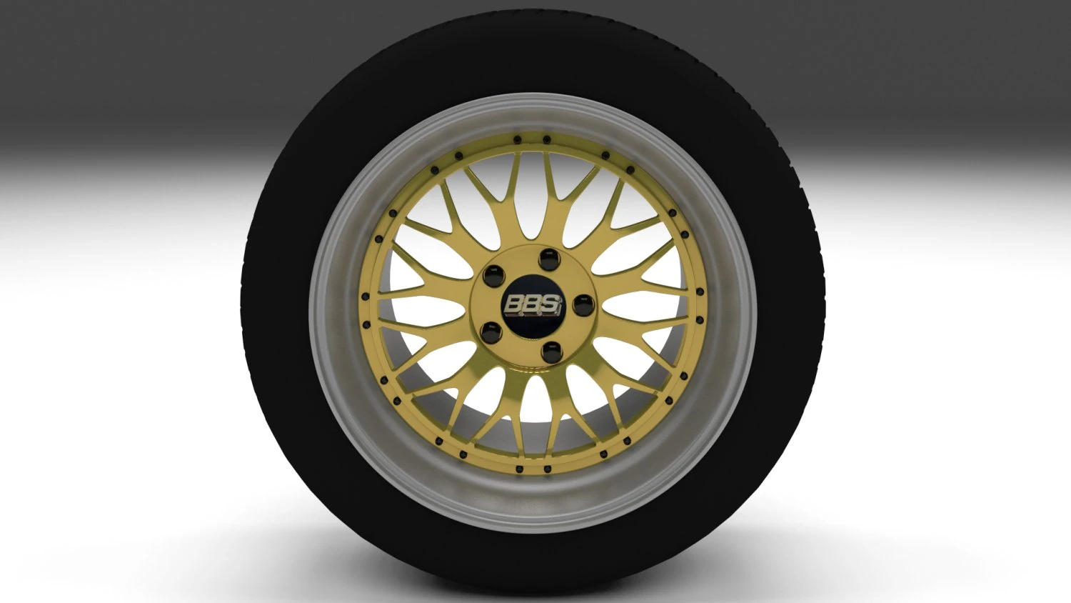 BBS-Rad Gold 3D Modell .c4d .max .obj .3ds .fbx .stl .blend 