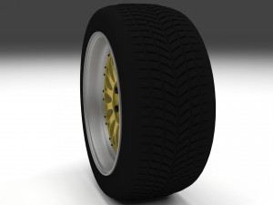 bbs wheel gold Modello 3D