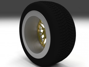 bbs wheel gold Modello 3D