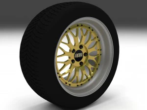 BBS-Rad Gold 3D Modell
