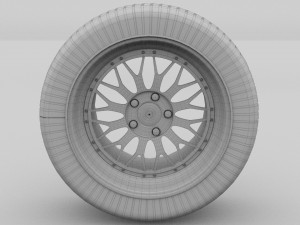 bbs wheel gold Modello 3D