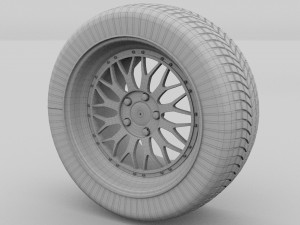 bbs wheel gold Modello 3D