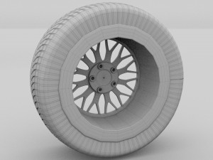 bbs wheel gold Modello 3D