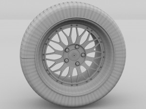 bbs wheel gold Modello 3D