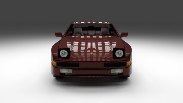 porsche 944s w interior 3D Model .c4d .max .obj .3ds .fbx .stl .blend 