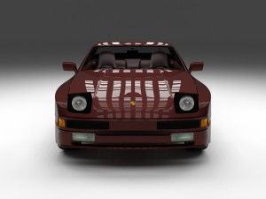 porsche 944s w interior Modèle 3D