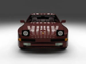 Porsche 944s w i&ccedil; mekan 3D Model