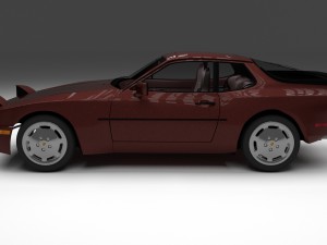 porsche 944s w interior 3D Model