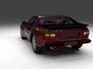 porsche 944s w interior 3D Model