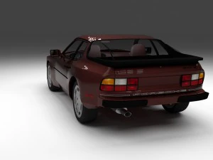 porsche 944s w interior 3D Model