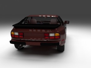 porsche 944s w interior 3D Model