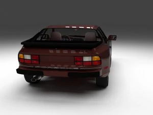 porsche 944s w interior 3D Model