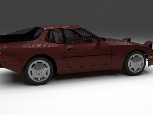 porsche 944s w interior 3D Model