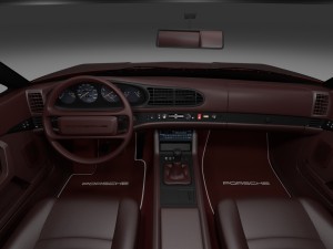 porsche 944s w interior 3D Model
