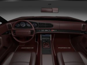 porsche 944s w interior 3D Model