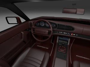 porsche 944s w interior 3D Model