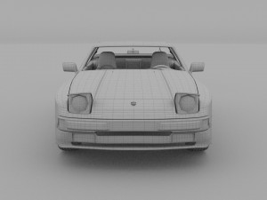 porsche 944s w interior 3D Model