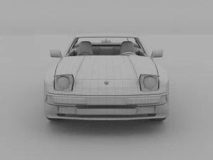 porsche 944s w interior 3D Model