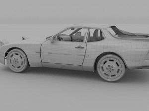 porsche 944s w interior 3D Model
