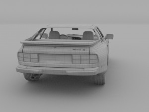 porsche 944s w interior 3D Model