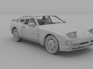 porsche 944s w interior 3D Model