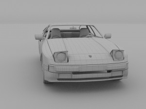 porsche 944s w interior 3D Model
