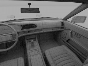 porsche 944s w interior 3D Model