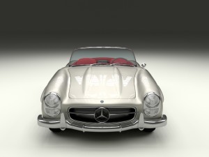 fully modelled mercedes 300sl roadster Model 3D