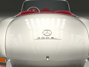 fully modelled mercedes 300sl roadster Model 3D