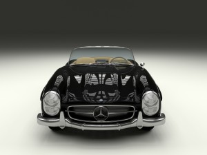 mercedes 300sl roadster w198 3D 模型