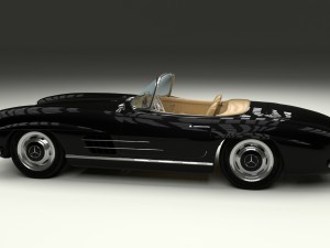 mercedes 300sl roadster w198 3D Model