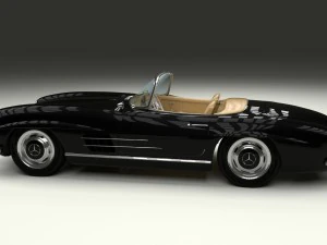 mercedes 300sl roadster w198 3D Model