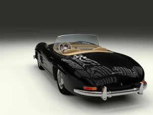 mercedes 300sl roadster w198 3D Model
