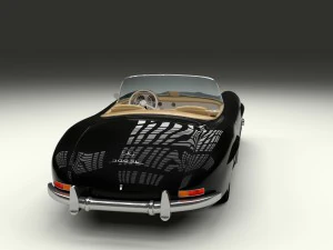 mercedes 300sl roadster w198 3D Model