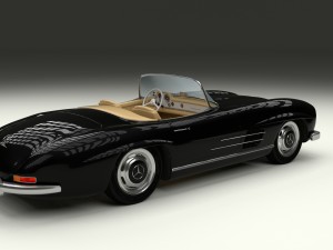 mercedes 300sl roadster w198 3D Model