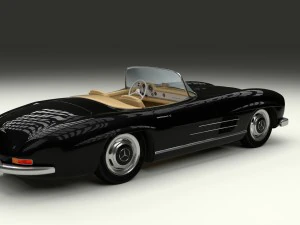 mercedes 300sl roadster w198 3D Model