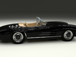 mercedes 300sl roadster w198 3D Model