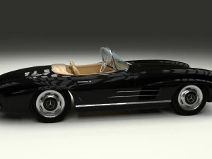 mercedes 300sl roadster w198 3D Model