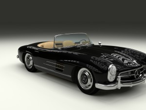 mercedes 300sl roadster w198 3D Model