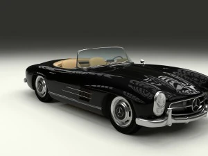 mercedes 300sl roadster w198 3D Model