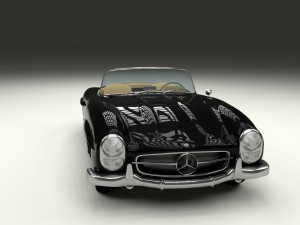 mercedes 300sl roadster w198 3D Model