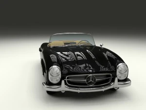 mercedes 300sl roadster w198 3D Model