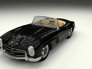 mercedes 300sl roadster w198 3D Model