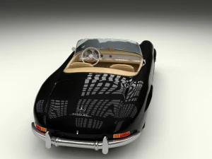 mercedes 300sl roadster w198 3D Model